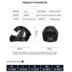 LS2 THUNDER Full Face Motorcycle Helmet ls2 FF805 carbon fiber helmets cascos para moto capacete de motocicleta - Image 6